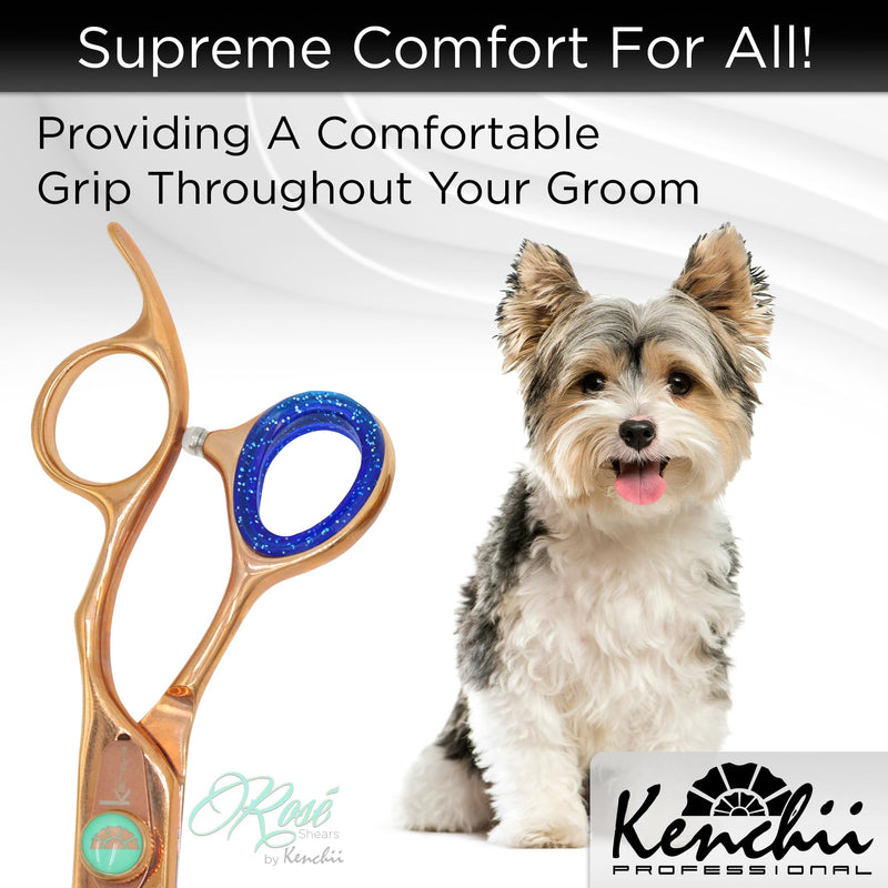 Kenchii Extra Soft Premium Shear Finger Ring Inserts - Thick, Quality Comfort. Elevate Your Grooming Experience with Precision and Style in Multiple Colors Black - PawsPlanet Australia