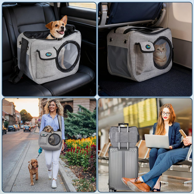 OWNPETS Pet Sling Carrier, Pet Airline Carrier Travel Bag, Fit 10~13lb Small Dogs, Comfortable, Adjustable, Perfect for Airline, Travelling, Daily Walk, Outdoor Activity and Weekend Adventure - PawsPlanet Australia