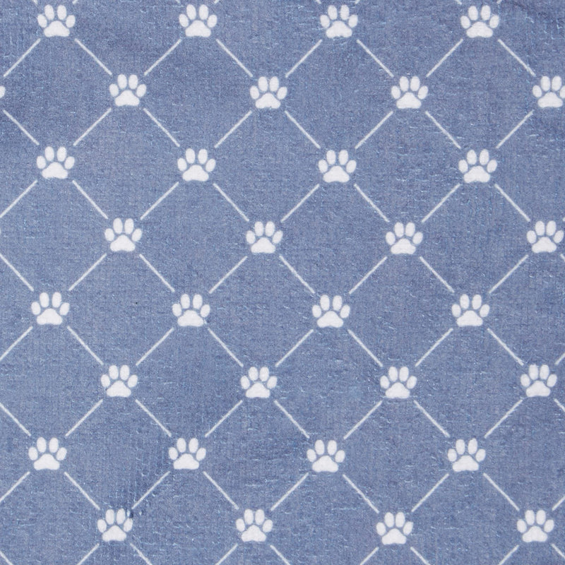 Bone Dry Pet Grooming Towel Collection Absorbent Microfiber Drying Set, 15x30", Trellis Stonewash Blue, 3 Count 15x30" - PawsPlanet Australia