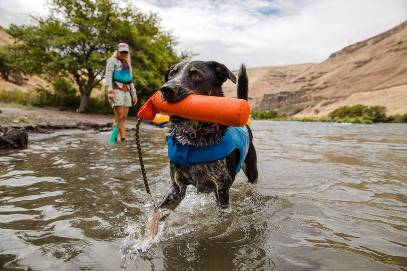 Ruffwear, Lunker Durable Floating Toy for Dogs, Campfire Orange, Medium