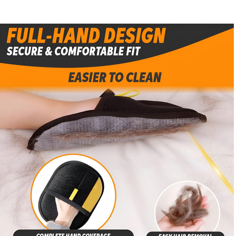 2 Pcs Pet Hair Removal Glove for Cats & Dogs, Upgraded The Magic Brush Pet Hair Remover, Washable & Reusable Pet Hair Glove, Electrostatic Pet Hair Remover Glove for Clothing, Couch, Carpet, Car Seat - PawsPlanet Australia