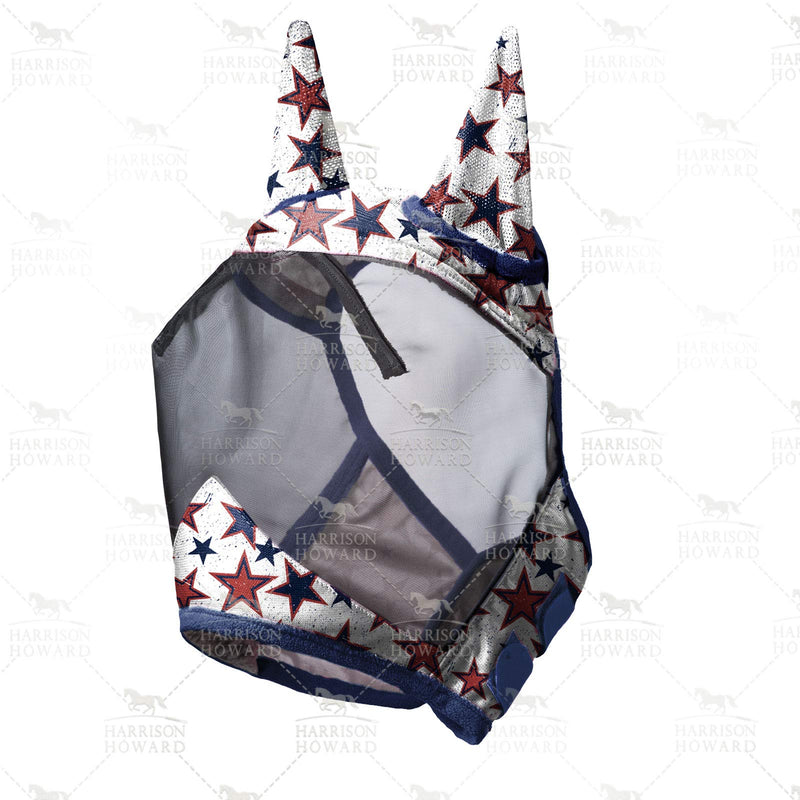 Harrison Howard LumiVista Horse Fly Mask Standard with Ears UV Protection for Horse Dream Star L Full Size Full (Large) - PawsPlanet Australia