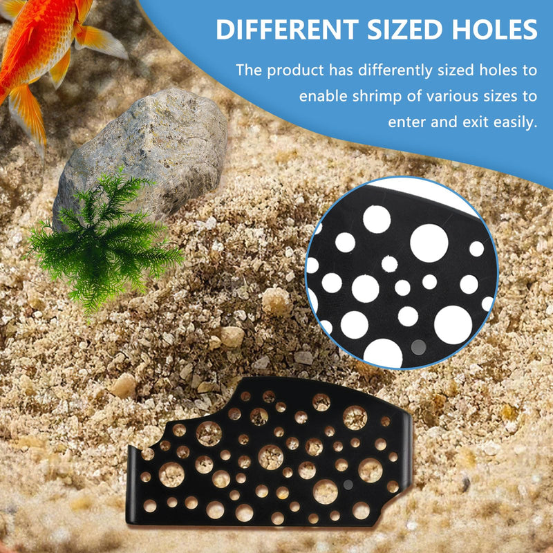 FUYAHA Shrimp Hides Cave for Aquarium - 2Pcs Shrimp Breed Cave Fish Tunnel for Aquarium Cave (Black) - PawsPlanet Australia