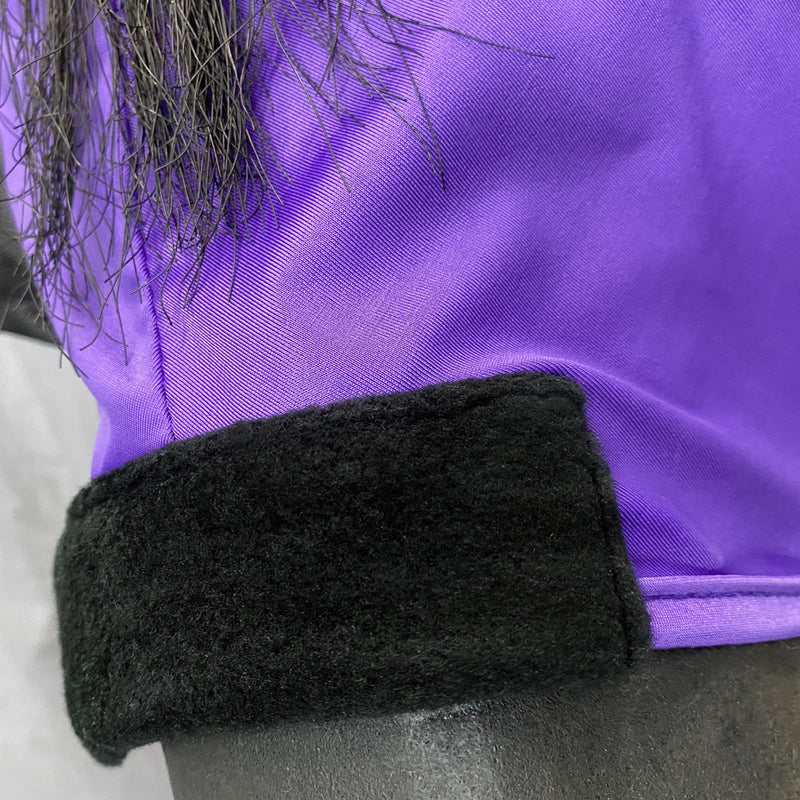 Horse Fly Mask, Fly Masks for Horses with Ears, Super Comfort & Stretchy Fitting Lycra Equine Fly Mask Violet Full Violet(A) - PawsPlanet Australia