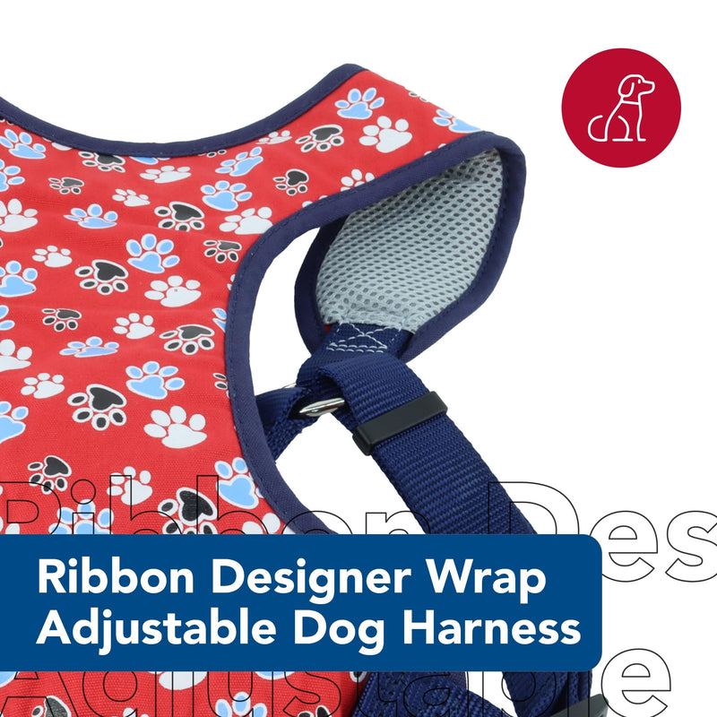 Coastal Pet Ribbon Designer Wrap Adjustable Dog Harness - Large & Small Dog Harness - Breathable Mesh Harness for Dogs Pet Supplies for Dogs - Yellow Buttercup, 3/4" x 22-28" - PawsPlanet Australia