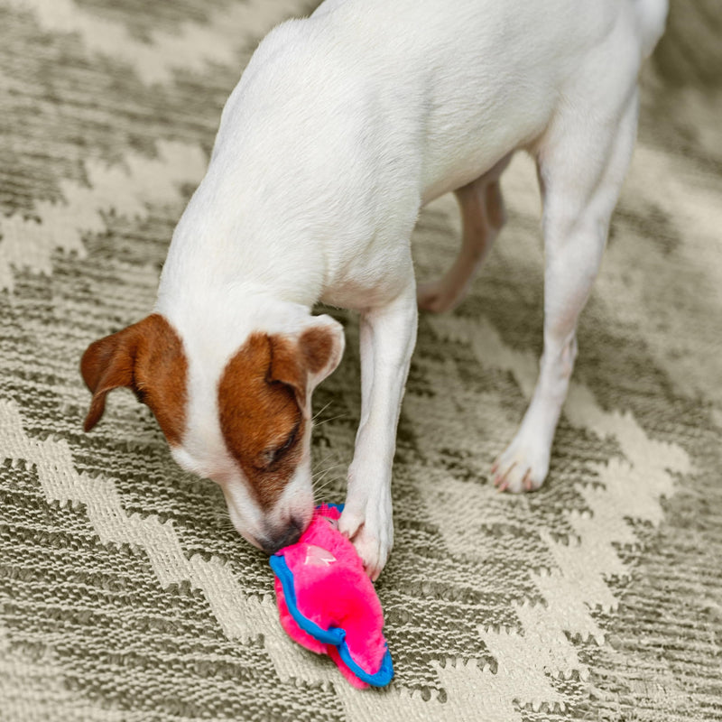 Outward Hound Durablez Tough Plush Squeaky Dog Toy, Pig, Pink, XS - PawsPlanet Australia