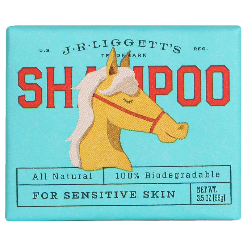 J.R.LIGGETT'S Natural Horse Shampoo Bar - Non-GMO, 100% Detergent-Free Formula Gently Deep Cleans and Supports Healthy Skin and Coat - Ideal for Dry, Itchy, or Sensitive Horses - 3.5 oz Bar