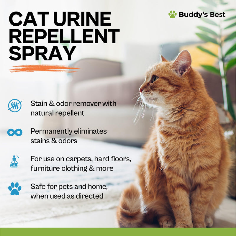 BUDDY'S BEST Cat Urine Repellent Spray - PawsPlanet Australia