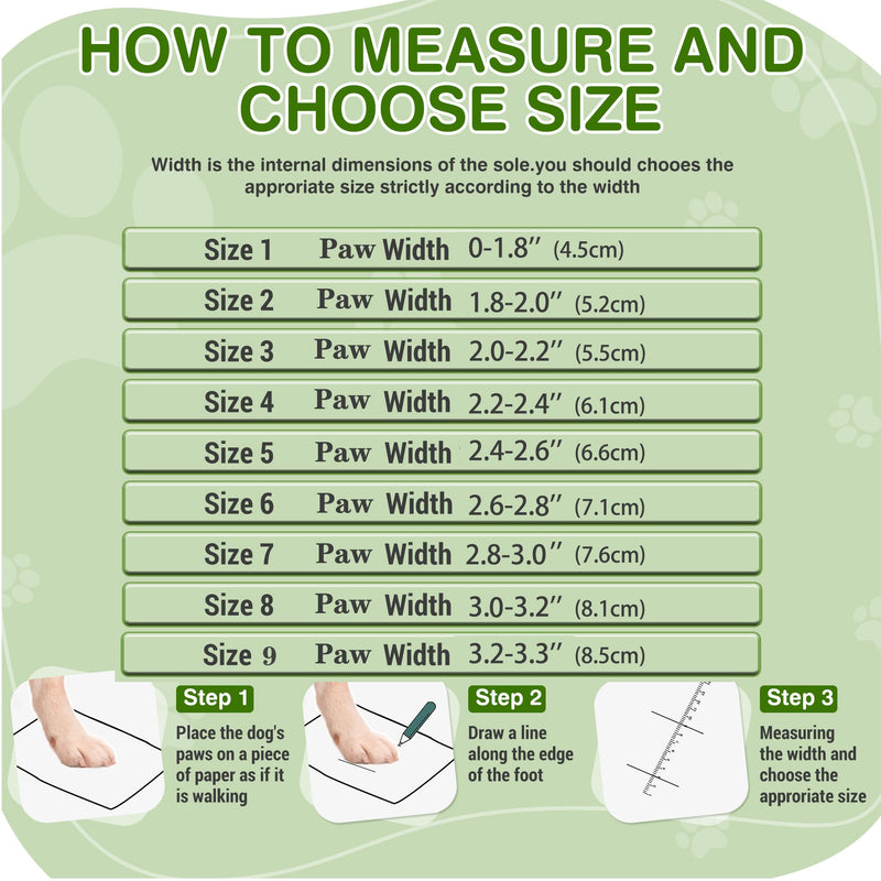 DcOaGt Dog Shoes for Large Dogs, Mesh Breathable Dog Boots & Paw Protectors for Hot Pavement Summer Winter Snow, 360° Anti-Slip Dog Booties for Hiking/Walking,Military Green 4PCS(Size 8) Military Green-Mesh Size 8:for paw width 3.0-3.2 inches (Pack of 4) - PawsPlanet Australia