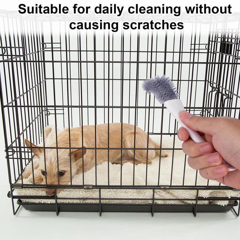2pcs Bird Cage Cleaner with Long Handle, Bird Cage Brush Droppings Removal Tool for Small Animals Remover Parrot Bath Perches Cleaning Accessories - PawsPlanet Australia