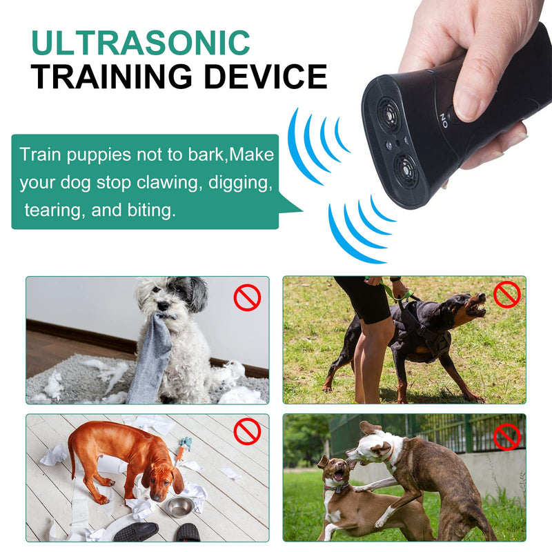 Dog Barking Control Devices, Pet Gentle Anti Barking Device, Ultrasonic Dog Barking Control Devices & Training Tool, 3 in 1 Bark Control Tool, Correct Poor Behavior, Indoor &Outdoor