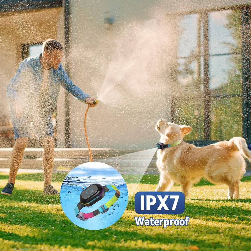 2-in-1 Dog Bark & Shock Collar with Remote Control, Waterproof Barking Collars for Small Medium Large Dogs, 3300Ft Training E- Collars, Rechargeable, Adjustable Beep Vibration Modes & 5 Sensitivity - PawsPlanet Australia