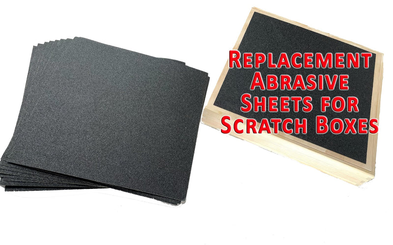 10 - Pack 10.5" x 10.5" 27cm x 27cm Abrasive Sheets Sand Paper 80 grit Replacement Removeable Adhesive Backing Dog Scratch Pad Nails Grinder Trimmers Clipper Board Paw Claw cat k9 Emery File Replacement 80 Grit Abrasive Sheerts - 10 pack - PawsPlanet Australia