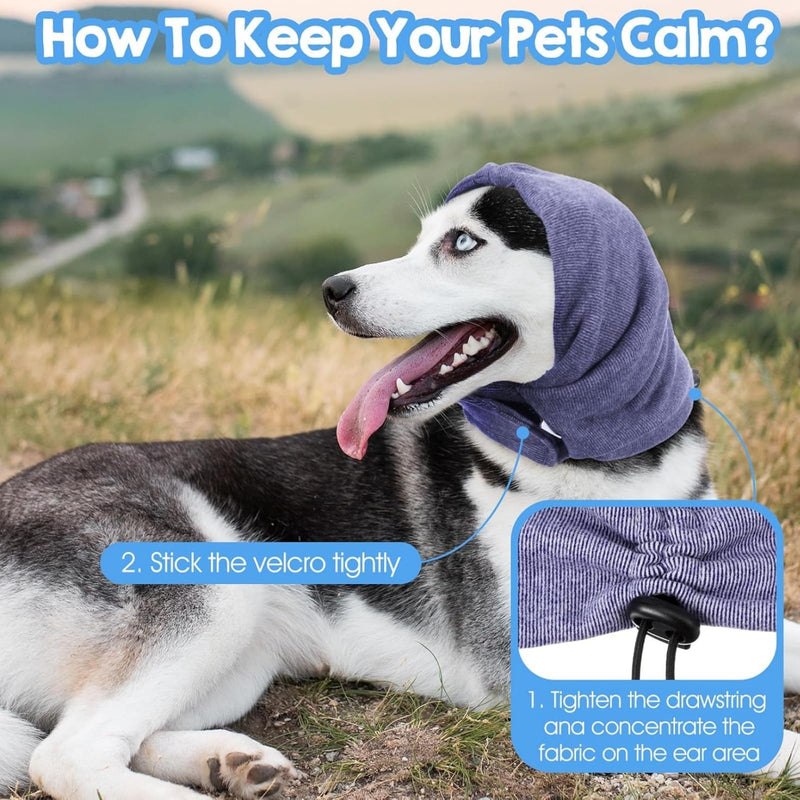 Dog Ear Muffs (M), Ear Protection Dogs, Adjustable Ear Protection with Insulation Function for More Peace in Fireworks, Thunderstorms and in Winter a 1