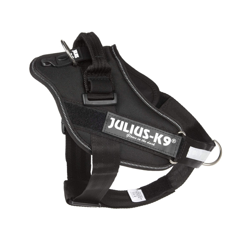 Julius-K9, IDC Powerharness, Dog Harness with Front Control Y-Belt, Black, Size: M/0 - PawsPlanet Australia