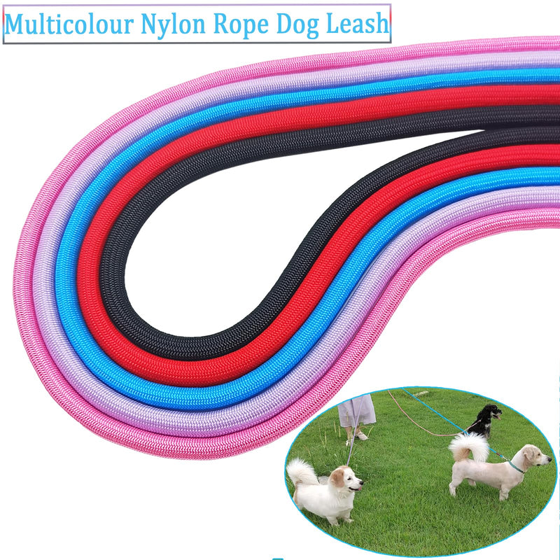 MayPaw Small Rope Dog Leash 6FT 8FT 10FT, 1/4-in Lightweight Pet Leash for Small Dogs/Puppy/Cats, Classic Colors Round Dog Lead(6ft*1/4",Purple) 6ft*1/4" purple - PawsPlanet Australia