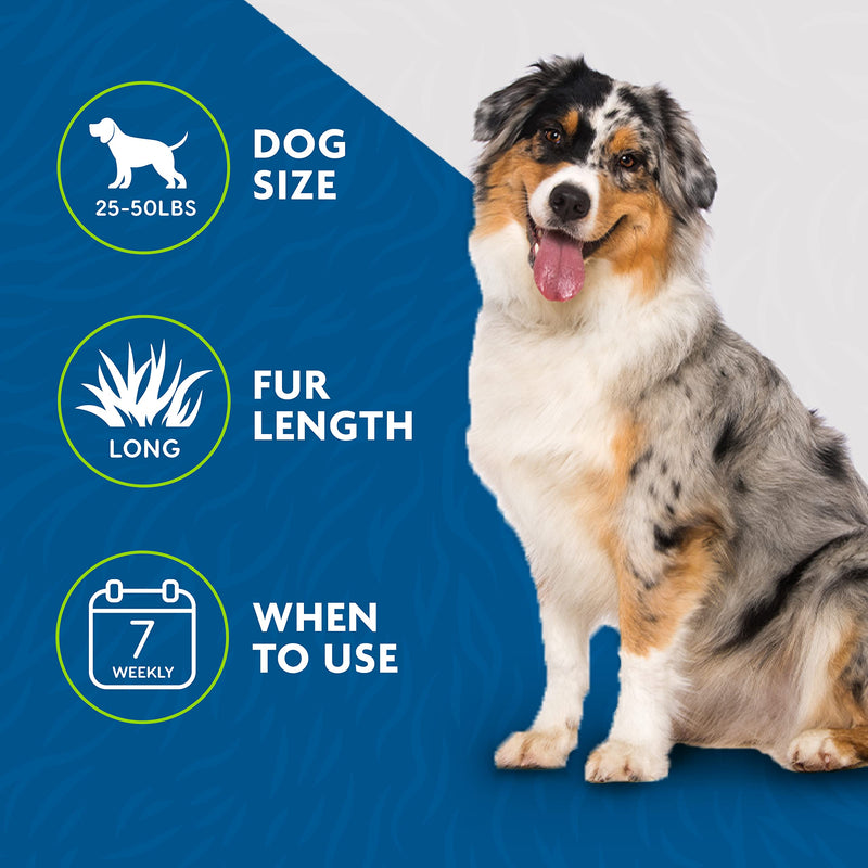 FURminator Medium Dog Undercoat deShedding Tool, Long Hair, Reduces Loose Hair from Shedding long hair - new model - PawsPlanet Australia
