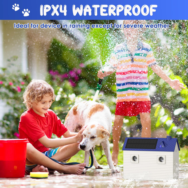 Dog Bark Deterrent Devices: Ultrasonic Anti Barking Device for Dogs with 3 Training Modes 50 FT | Solar Dog Barking Deterrent Devices | Stop Barking Dog Device for Indoor (Blue) Blue - PawsPlanet Australia