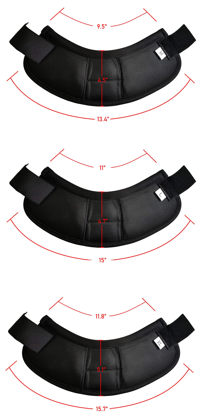 LEAFOREST 2520D Horse Bell Boots No-Turn Horse Bell Boots, Equine Ballistic Hoof Overreach Bell Boots Black L