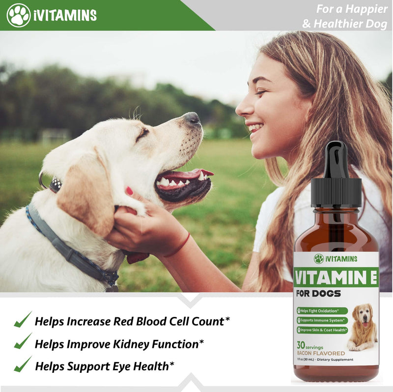 Vitamin E for Dogs | Vitamin E Dog | Vitamin E for Dog | Dog Vitamins E | Vitamin E Canine | Vitamin E Supplement for Dogs | Vitamin E Oil Dog | Dog Vitamins | Dog Immune Support | 1 fl oz - PawsPlanet Australia