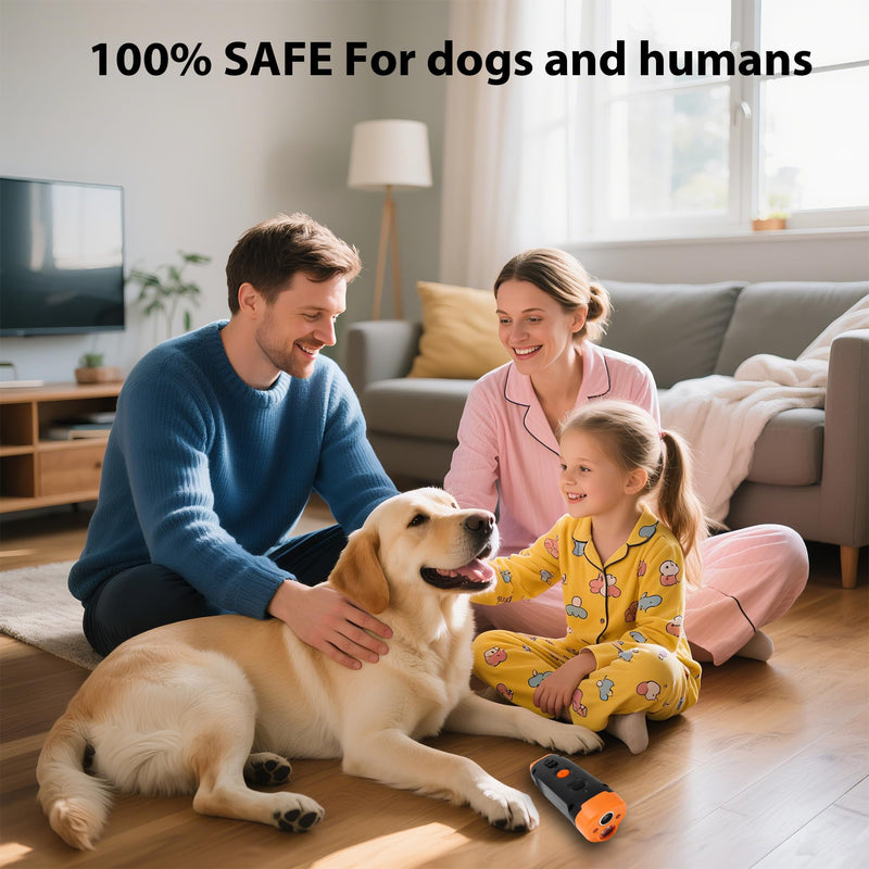 Ultrasonic Dog Bark Deterrent Devices - Rechargeable Anti-Barking Devices, 33-40FT Range Bark Control,Human Portable Dog Training & Behavior Aids Black - PawsPlanet Australia