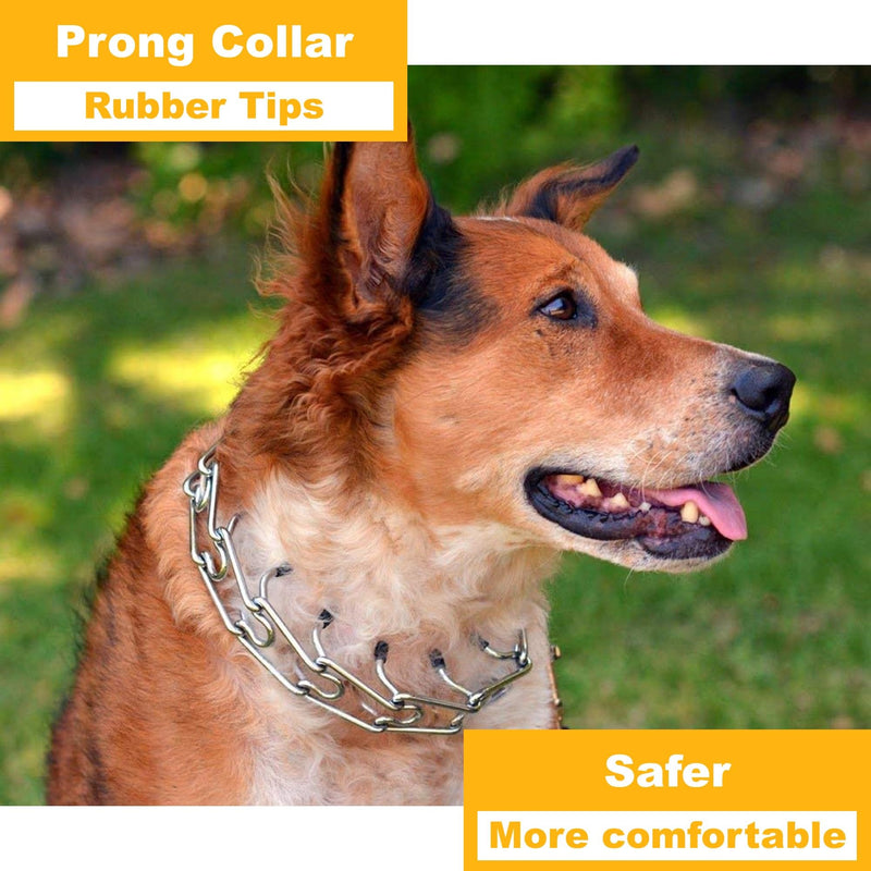 Prong Collar Covers 2.25/3.2/4.0mm Designed for Herm. Sprenger Collar (50 Tips per Pack), Vinyl Comfort Prong Tips for 2.25mm-4.0mm Dog Pinch Collar (3.2mm) 3.0/3.2mm