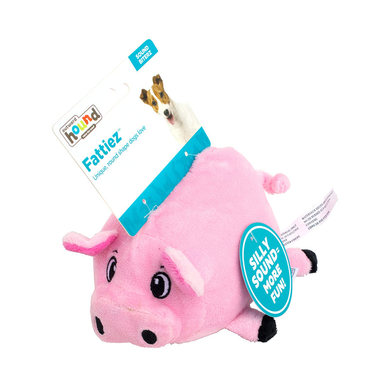 Outward Hound Fattiez Pig Plush Squeaky Dog Toy, Small - PawsPlanet Australia