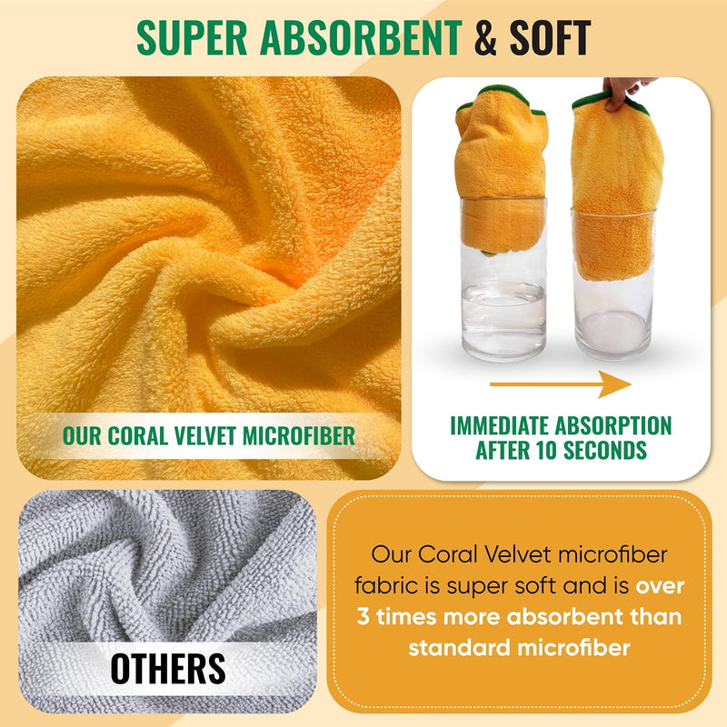 Dog Bathrobe for Drying Dogs - Premium Super Absorbent Microfiber Dog Bath Towel with Drying Gloves - Dog Drying Towel - Quick Drying Dog Robes for After Bath (Large) Large - PawsPlanet Australia