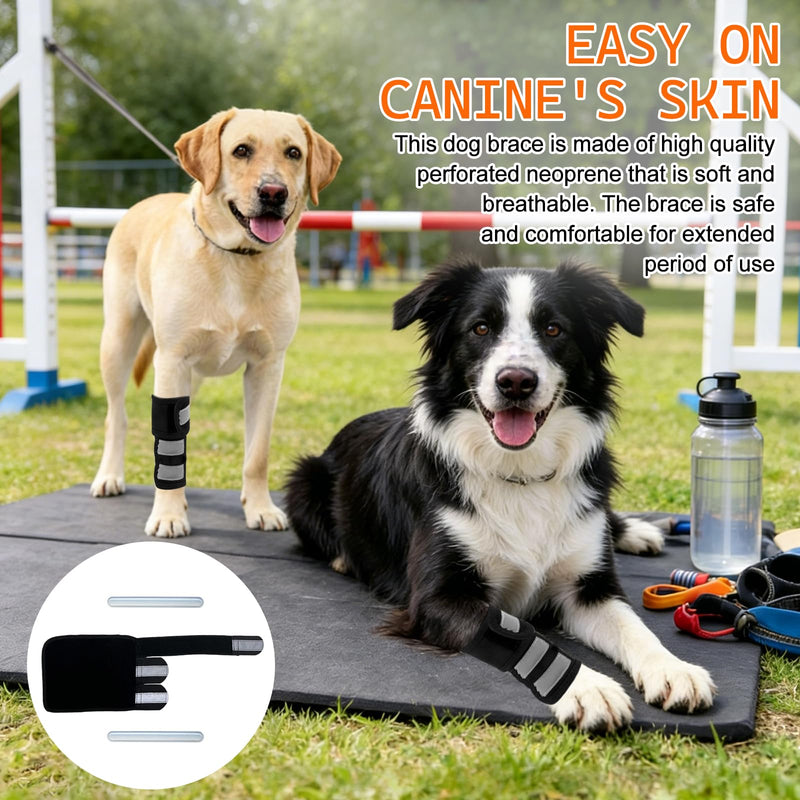 Elbow bandage for dog front leg, lick protection for dog hind leg, reflective elbow bandage, abrasion-resistant recovery sleeve for dogs, comfortable protection for dogs XL