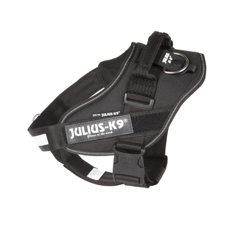 Julius-K9, IDC Powerharness, Dog Harness with Front Control Y-Belt, Black, Size: M/0 - PawsPlanet Australia