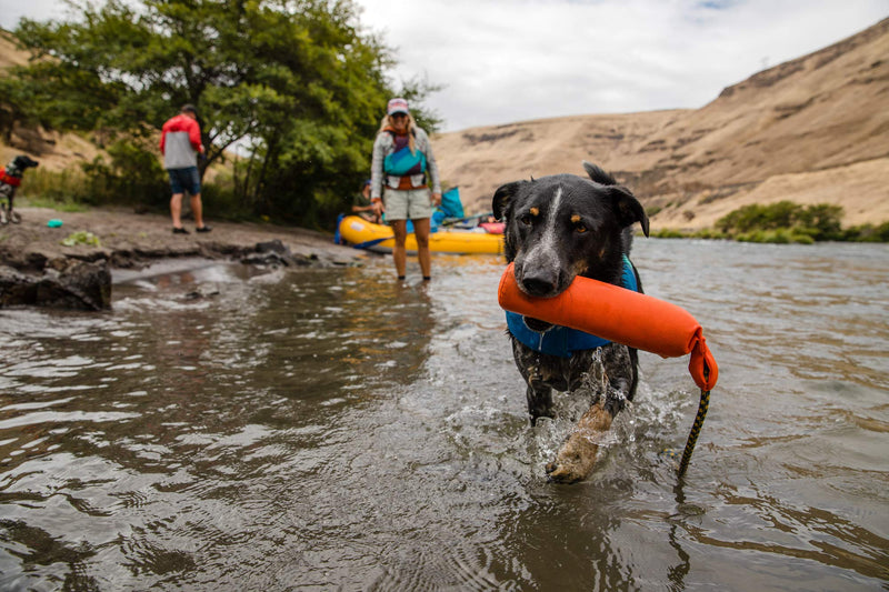 Ruffwear, Lunker Durable Floating Toy for Dogs, Campfire Orange, Medium