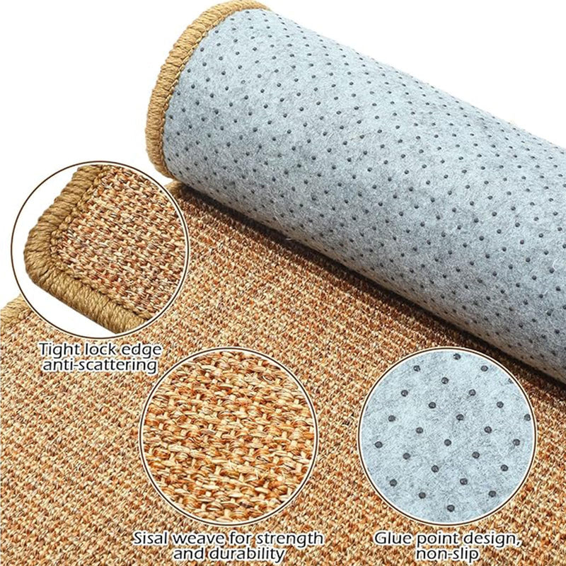 Oncpcare Rabbit Scratch Mat - Natural Bunny Scratching Pad for Claws and Teeth Care, Chew Toys, Pet Cage Bedding for Biting, Sleeping, Nesting - 24x16 Natural 1pcs 24"x16"
