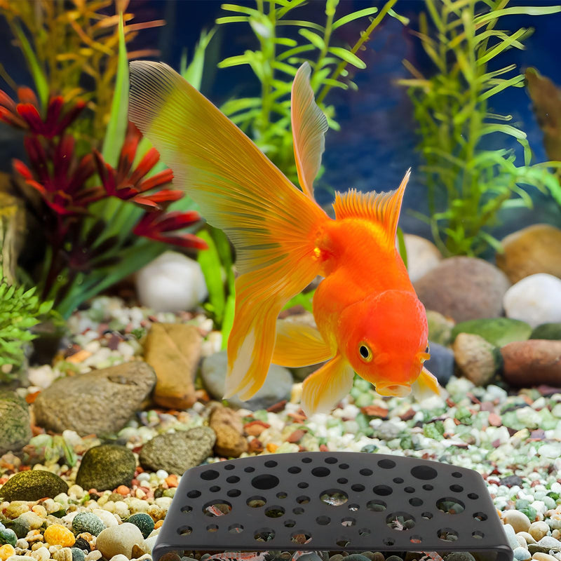 FUYAHA Shrimp Hides Cave for Aquarium - 2Pcs Shrimp Breed Cave Fish Tunnel for Aquarium Cave (Black) - PawsPlanet Australia