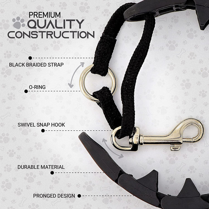 Ram-Pro Dog Training Collar Small Pinch Collar for Dogs Triple Crown Pro Training Collar Large Gentle Effective Control in a No Barking Control Dog Collar for All Breeds