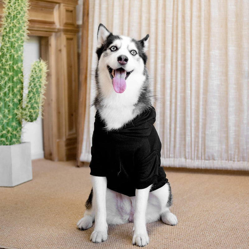 Dog Hoodies Bad The Bone Printed - Cold Protective winter Coats Warm Puppy Pet Dog Clothes Black Color Extra Large X-Large - PawsPlanet Australia