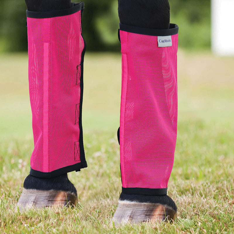 Fine Mesh Fly Boots Loose Fitting & Non-Slip Horse Fly Leggings No More Horsefly Nuisance Greatly Reduce Stomping Breathable with Natural Air Flow (Set of 4) Magenta Mini - PawsPlanet Australia
