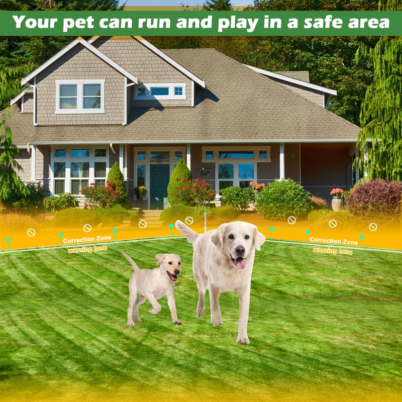 TRESSON Underground Dog Fence Wire - Boundary 500 Feet Compatible for Pet System Wireless,Electric Dog Boundary Wire for Pet Safety Training Extends The Boundaries of Your Fence 21 Gauge Green