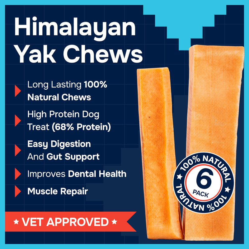 100% Natural Yak Cheese Himalayan Made Dog Chews All Breeds - Lactose Free Yak Chew for Small, Medium & Large Dogs - Dental Cleaning Dog Chews Aggressive Chewers - Long Lasting Odor & Gluten Free Extra Large (4 Chews )