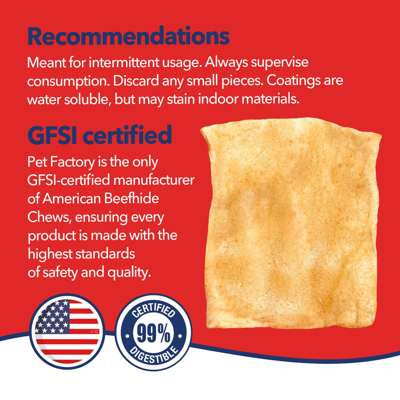 Pet Factory American Beefhide Chips Dog Chew Treats - Chicken Flavor, 32 oz
