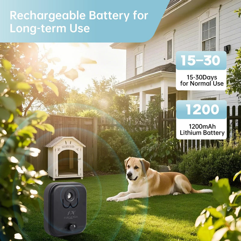 Ultrasonic Dog Bark Deterrent Device up to 50Ft Range, High-Frequency Anti-Barking Stopper for Dogs with 3 Modes, Indoor/Outdoor Control, Neighbor-Friendly Silencer Box - PawsPlanet Australia
