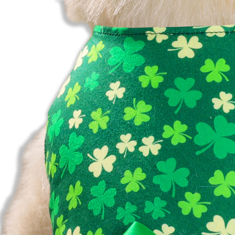 St. Patrick Day Dog Cat Dress, Holiday Irish Lucky Clover Shamrock Leaves Dress Outfits Skirt for Small Boys and Girls Puppies Pets Doggie X-Large - PawsPlanet Australia