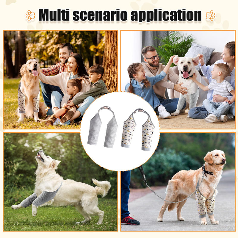 Pack of 2 Elbow Bandage Dog Thickened, Recovery Sleeve Dog Adjustable for Paw Protection, Dog Body After Surgery Lying Quolts XXL, for Prevents Licking Wounds