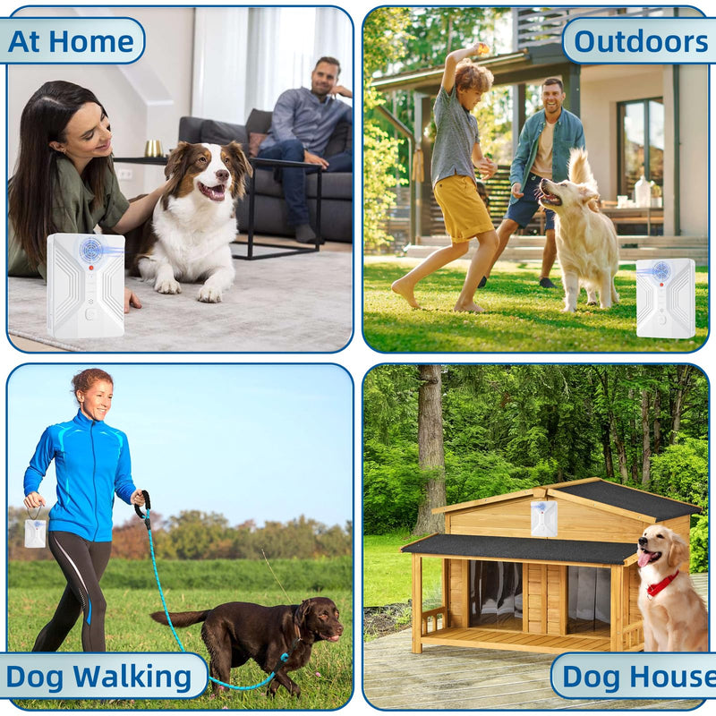 Anti Barking Devices, 3 Modes Ultrasonic Bark Box, Dog Bark Deterrent Devices, Dog Barking Stopper, Anti Barking Device for Dogs Long Range 50ft, Barking Control Devices for Dog Training in Outdoor White - PawsPlanet Australia