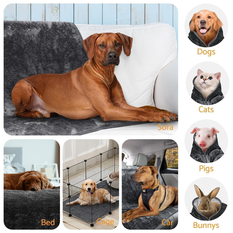Waterproof Pet Blanket 28x40 inch Pee Proof Dog Blanket for Sofa Bed Couch,Reversible Sherpa Fleece Furniture Protector Cover for Small Medium Large Dogs Cats 28x40in Waterproof Pet Blanket - PawsPlanet Australia