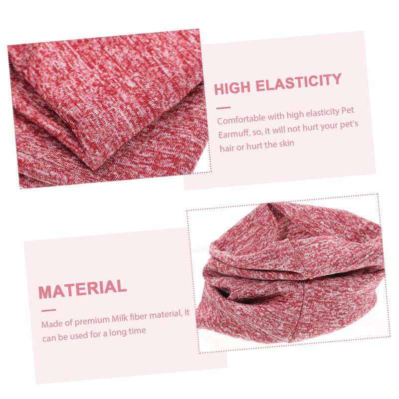 WOONEKY Pet Ear Protectors with High Elasticity, Noise-Reducing, Reusable, Protective for Dogs of All Kinds, Comfortable Ear Warmers against Cold and Noise, Easy to Put On