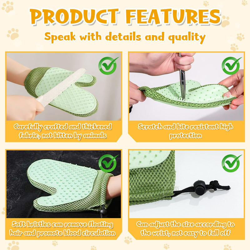 Pet Hair Removal Glove,2025 New All-in-One Grooming Mist Pet Hair Remover Gloves, Pet Hair Remover Glove for Cats & Dogs,Double-Sided Reusable Gloves for Couch, Clothing,Carpet (Pink) Pink - PawsPlanet Australia