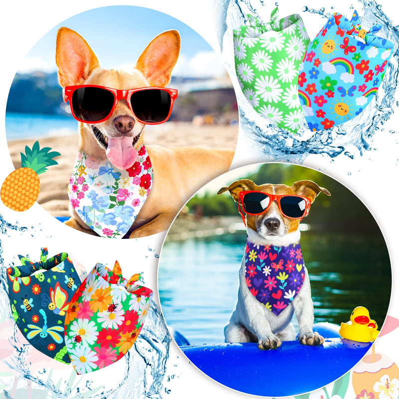 Saintrygo 30 Pcs Dog Bandanas Bulk Sublimation Plain Bandanas Bulk for Christmas Birthday Doggy Heat Transfer Triangle Scarf Washable Adjustable for Small Medium Large Pets Dogs(L) - PawsPlanet Australia