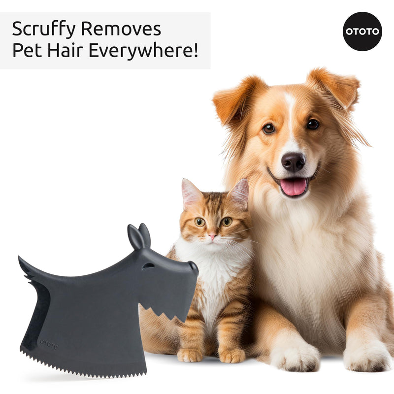 OTOTO New!! Scruffy Pet Hair Remover Gifts for Dog Lovers, Dog Accessories, Pet Hair Removal Tool, Dog Hair Remover, Dog Essentials, Dog Must Haves, Dog Mom Gifts for Women, Dog Dad Gifts (Black) Black - PawsPlanet Australia