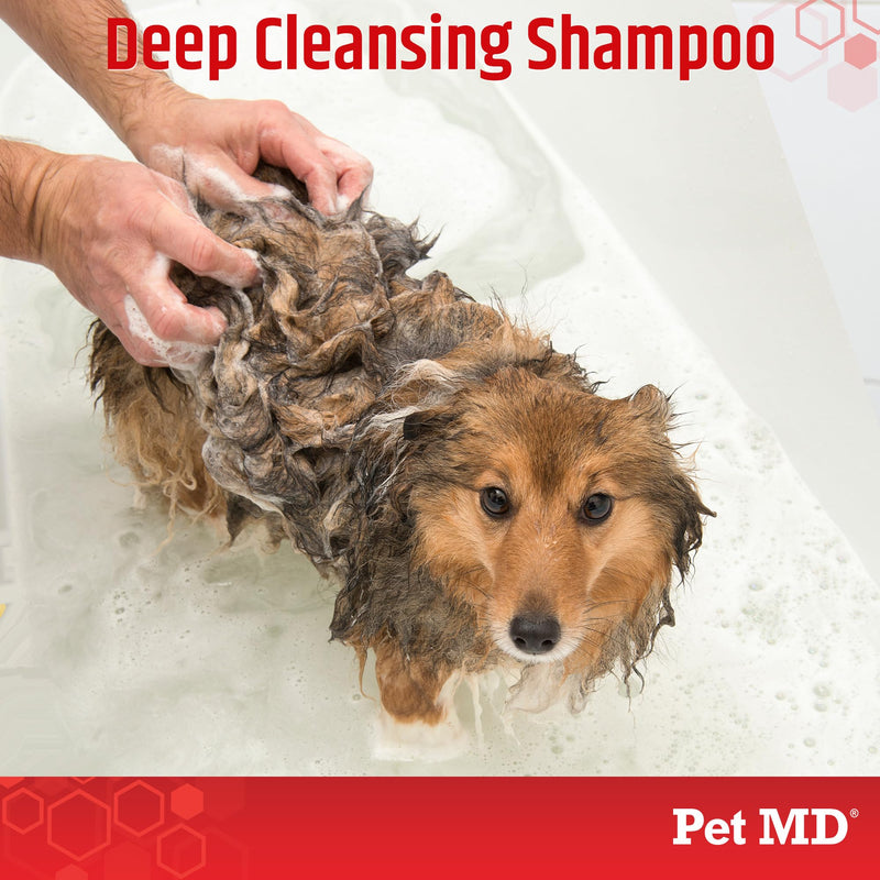 Pet MD Topical Shampoo for Dogs, Cats and Horses - Soap and Paraben Free - 16oz - PawsPlanet Australia