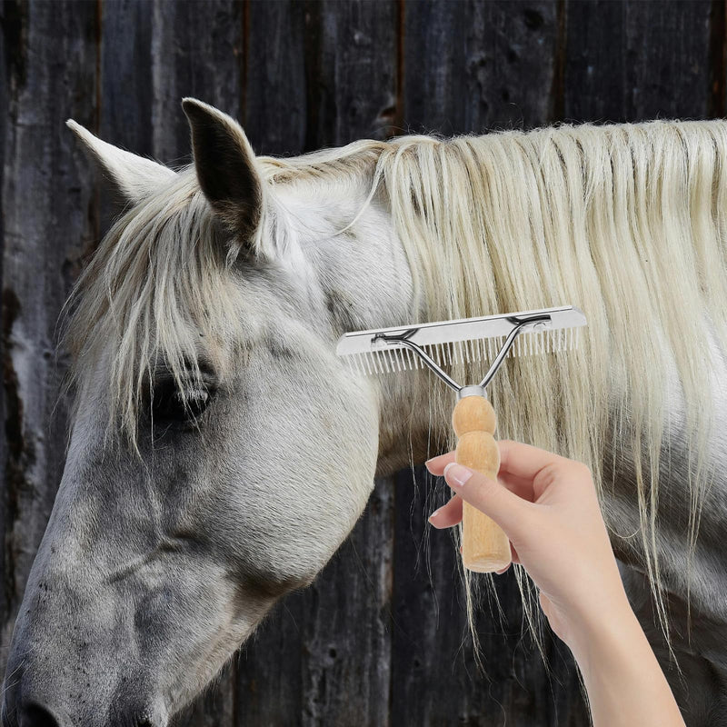 1pc Horse Nail Rake Comb Durable Horse Brush Practical Hair Comb Pet Hair Comb Pet Hairbrush Grooming Tool Useful Cleaning Brush Cleaning Supply - PawsPlanet Australia